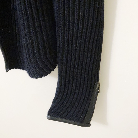 Lucky Brand open black cardigan with trim - Picture 5 of 11